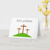 Carte Père, pardonne-les (Fleur jaune)