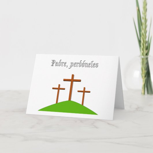 Carte Père, pardonne-les (Devant)