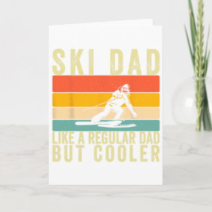 Carte Père skieur conception de ski journée du père pour