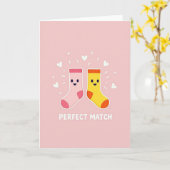 Carte Perfect Match Socks Friend Card (Fleur jaune)