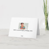 Carte Perfect Perspiration Hot Guy Greetings Card (Dos)