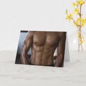 Carte Perfect Perspiration Hot Guy Greetings Card (Fleur jaune)