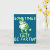 Carte Perfect Sometimes i Frog just Gift (Fleur jaune)