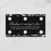 CARTE PERFORÉE crème de plateau de 311 Lace De (Dos)