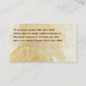 Carte perforée de boissons de café de Peaberry (Dos)