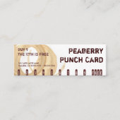 Carte perforée de boissons de café de tache de (Devant)