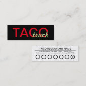 carte perforée de camion de taco (Devant / Derrière)