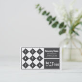 Carte perforée de carte de visite de fidélité (Debout devant)