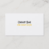 Carte perforée de carte de visite de fidélité de (Dos)