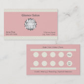 Carte perforée de carte de visite de fidélité de (Devant / Derrière)