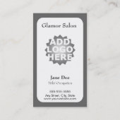 Carte perforée de carte de visite de fidélité de (Dos)