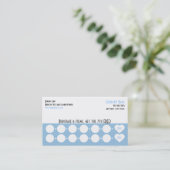 Carte perforée de carte de visite de fidélité de (Debout devant)