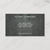 Carte perforée de fidélité de client de tableau (Dos)