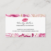 Carte perforée de fidélité de lèvre - carte de (Dos)