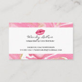 Carte perforée de fidélité de lèvre - carte de (Dos)