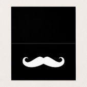 carte perforée de fidélité de moustache (Extérieur déplié)