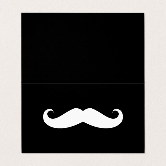 carte perforée de fidélité de moustache (Extérieur déplié)