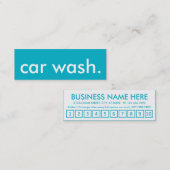 carte perforée de fidélité de Washington de (Devant / Derrière)