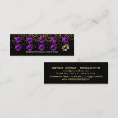 Carte perforée de fidélité - 💋 pourpre de lèvres (Devant / Derrière)