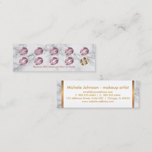 Carte perforée de fidélité - se sont levés les (Devant / Derrière)