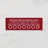 carte perforée de librairie (Dos)