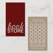 carte perforée de librairie (Devant / Derrière)