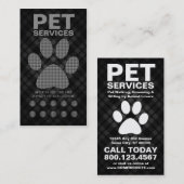 carte perforée de patte d'animal familier de plaid (Devant / Derrière)