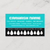 carte perforée de station de lavage (Dos)