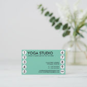 carte perforée de yoga (Debout devant)