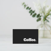 Carte perforée foncée de café de dalle de fidélité (Debout devant)