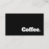 Carte perforée foncée de café de dalle de fidélité (Devant)