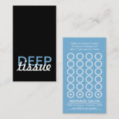 carte perforée profonde de massage de tissu (Devant / Derrière)