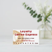 Carte perforée rouge de fidélité de boissons de (Debout devant)