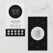 carte perforée sacrée de fidélité de la géométrie (Devant / Derrière)