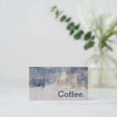 Carte perforée simple de café de fidélité de (Debout devant)