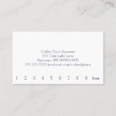 Carte perforée simple de café de fidélité de (Dos)