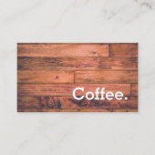 Carte perforée simple de café de fidélité de (Devant)