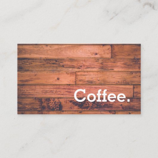 Carte perforée simple de café de fidélité de (Devant)