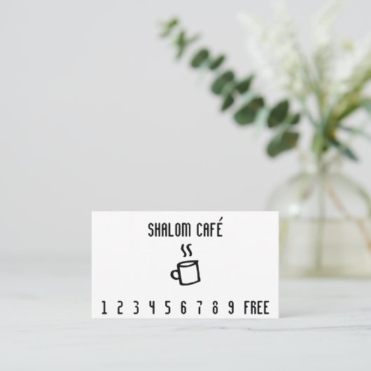 Carte perforée tasse de café de schéma (Debout devant)