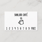 Carte perforée tasse de café de schéma (Devant)