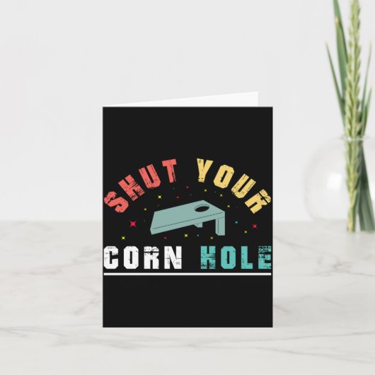 Carte Performance Fermez Votre Cornhole (Devant)