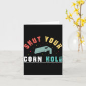 Carte Performance Fermez Votre Cornhole (Fleur jaune)