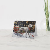 Carte Période de fêtes de Noël du Weimaraner (Devant)