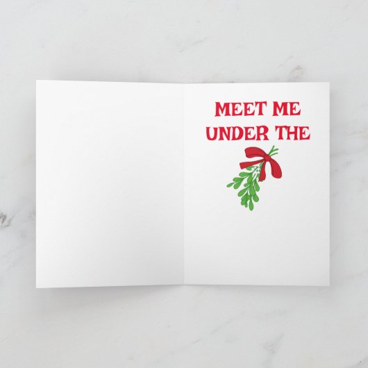 CARTE PÉRIODE DE L'ANNÉE POUR SE RENCONTRER SOUS LE GUI (Intérieur)