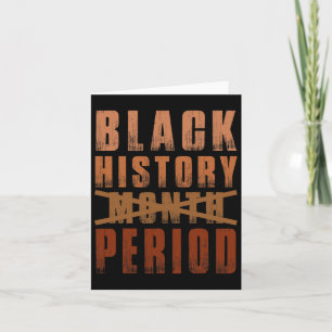 Carte Période du mois de l'histoire noire Melanin Amériq