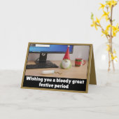 Carte Période festive drôle (Fleur jaune)