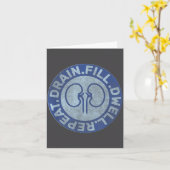 Carte Peritoneal Dialysis Nurse Funny Quote - Black, Uni (Fleur jaune)