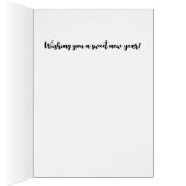 Carte Perky White Daisy Rosh Hashanah (Intérieur (Droit))
