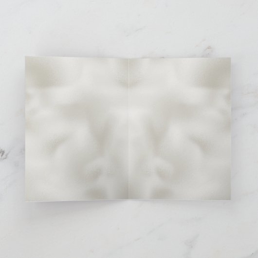 Carte Perle blanche dorée scintillante (Intérieur)