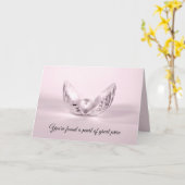 Carte Perle d'anniversaire dans coquillage (Fleur jaune)